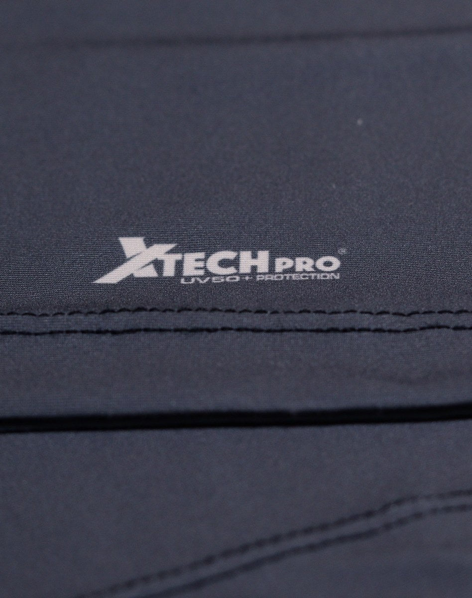 Camisa FusionX Brk Deep Camuflada Parcial Cinza com Capuz e Proteção UV50+