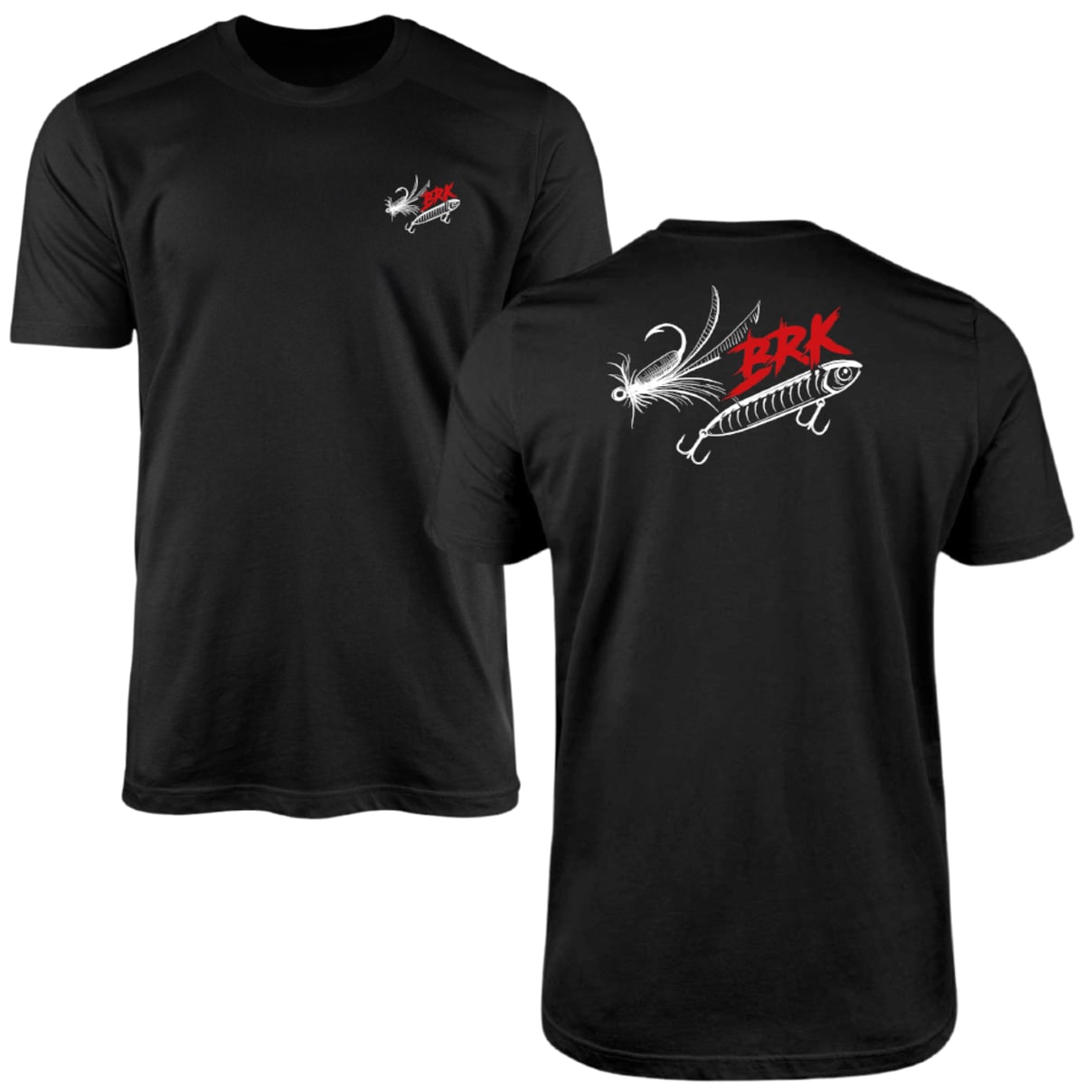 Camiseta de Pesca Brk Isca Artificial Lures com Algodão Premium