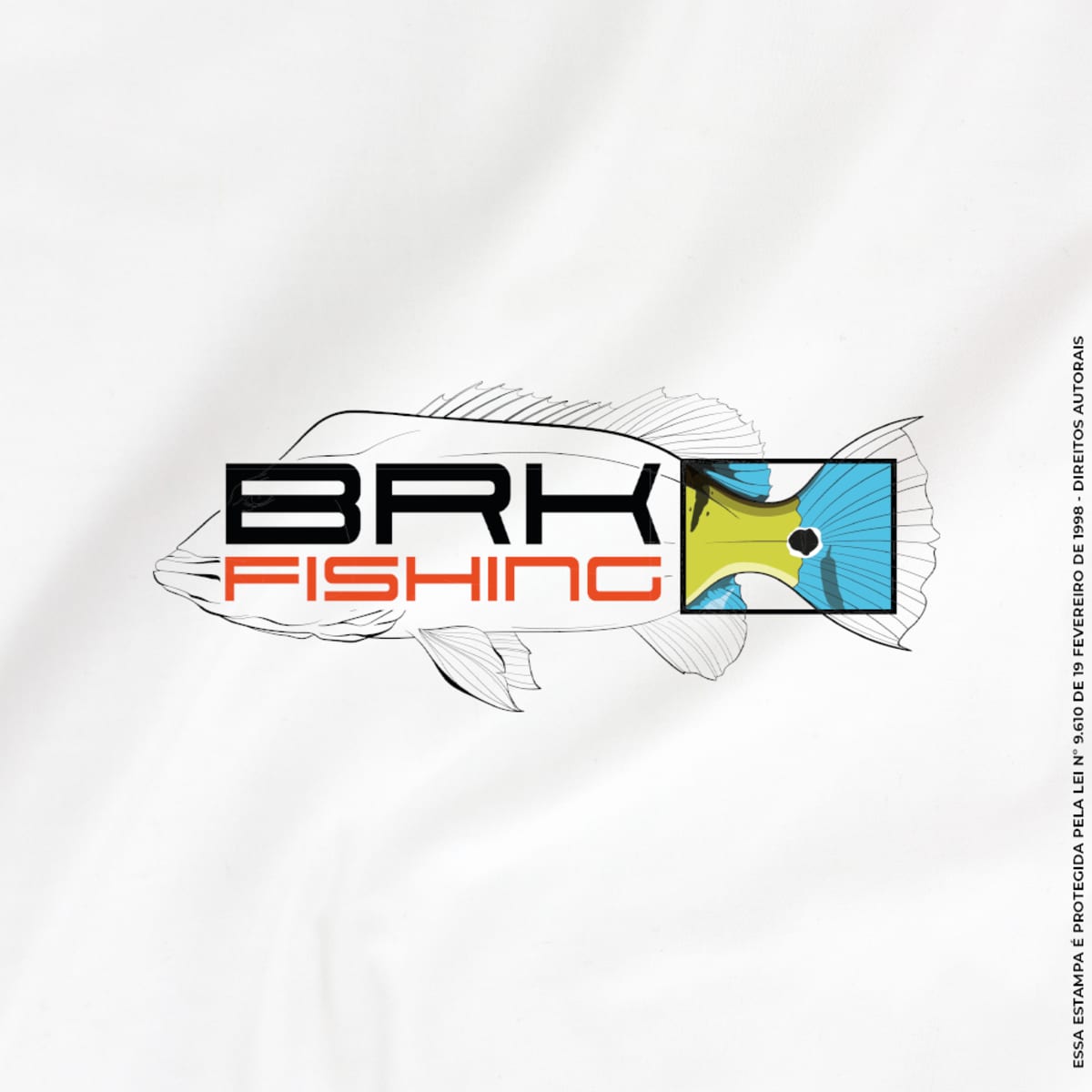 Camiseta de Pesca Brk Fishing Desenho Tucunaré com Algodão Premium