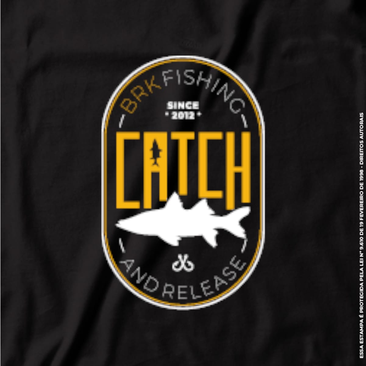 Camiseta de Pesca Brk Fishing Robalo Catch com Algodão Premium