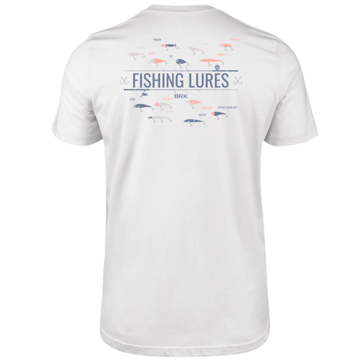 Camiseta de Pesca Brk Fishing Iscas de Pesca Lures com Algodão Premium