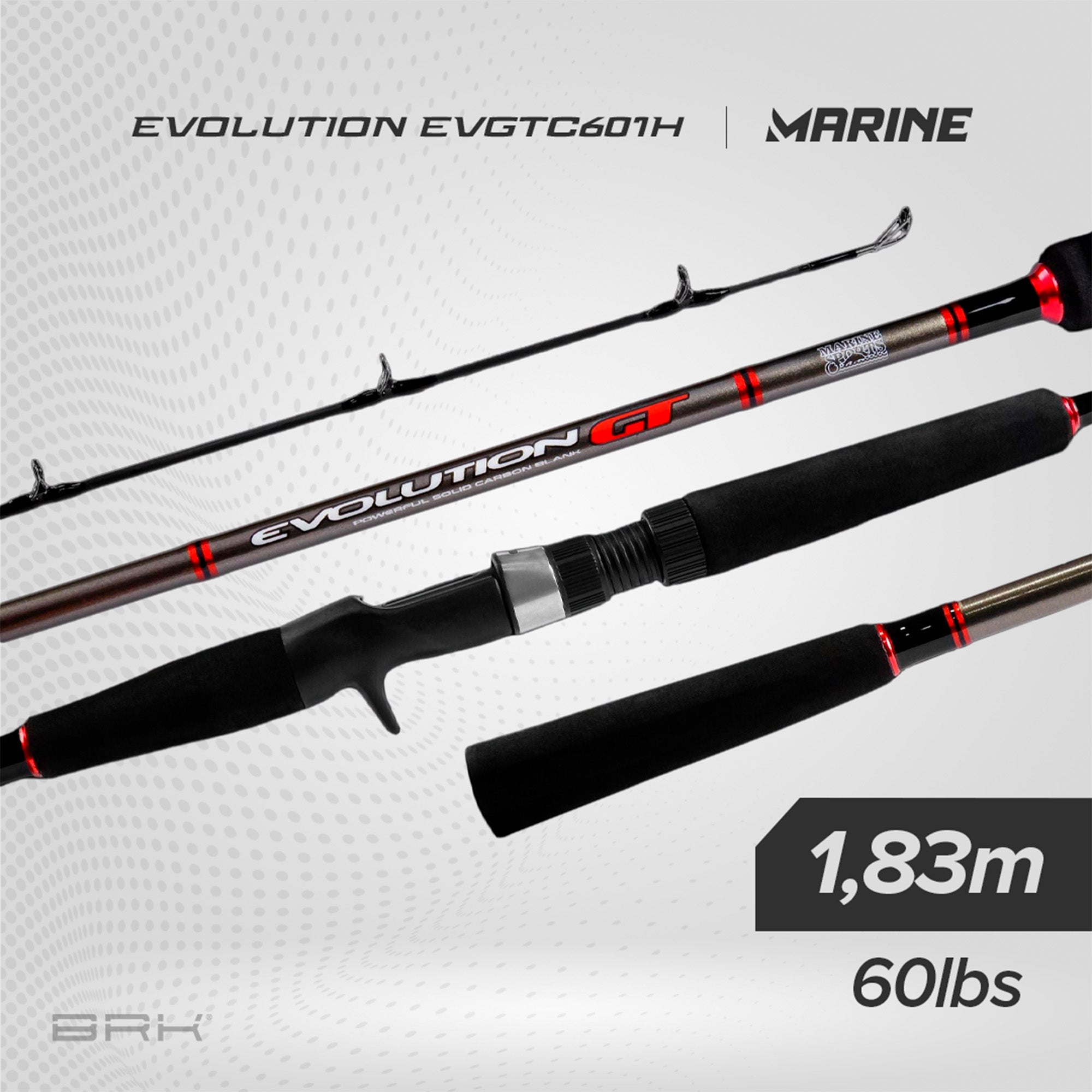 Vara de Pesca Marine Sports Evolution GT EVGT-C601H 60lbs 1,83m - Carretilha (Inteiriça)