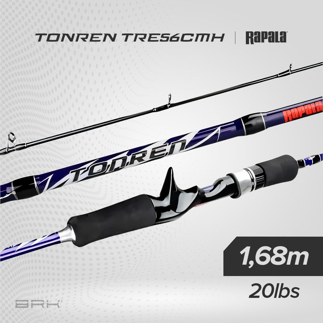 Vara de Pesca Rapala Tonren 11RATRE56CMH 20lbs 1,68m - Carretilha (Inteiriça)