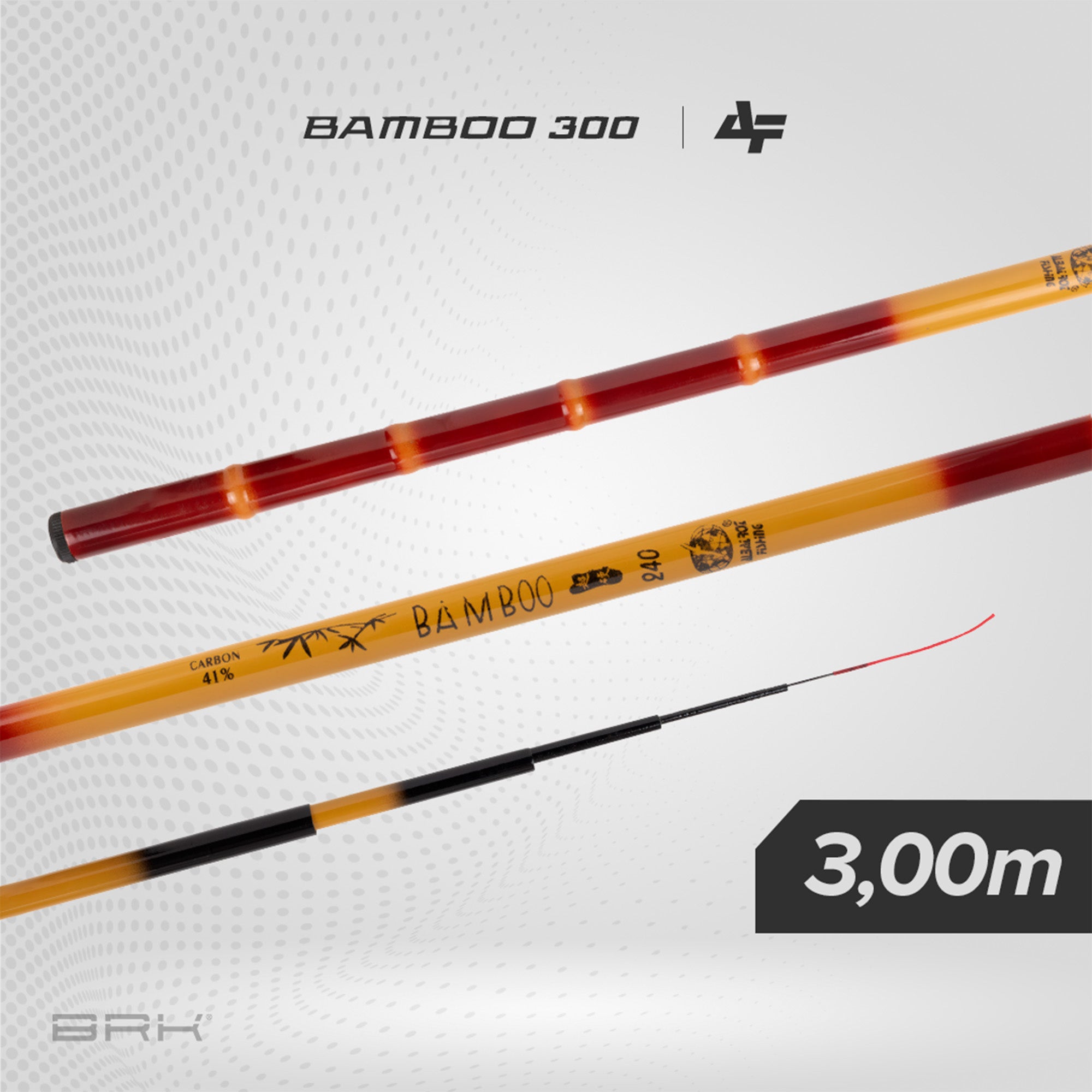 Vara de Pesca Albatroz Telescópica Bamboo 300 3m - Mão (6 partes)