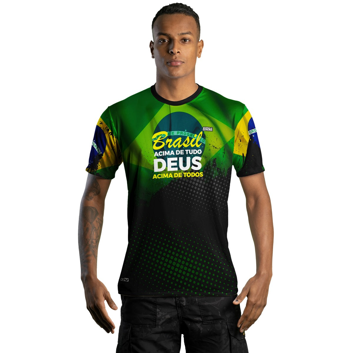 Camiseta Brasil Acima de Tudo Brk com UV50+