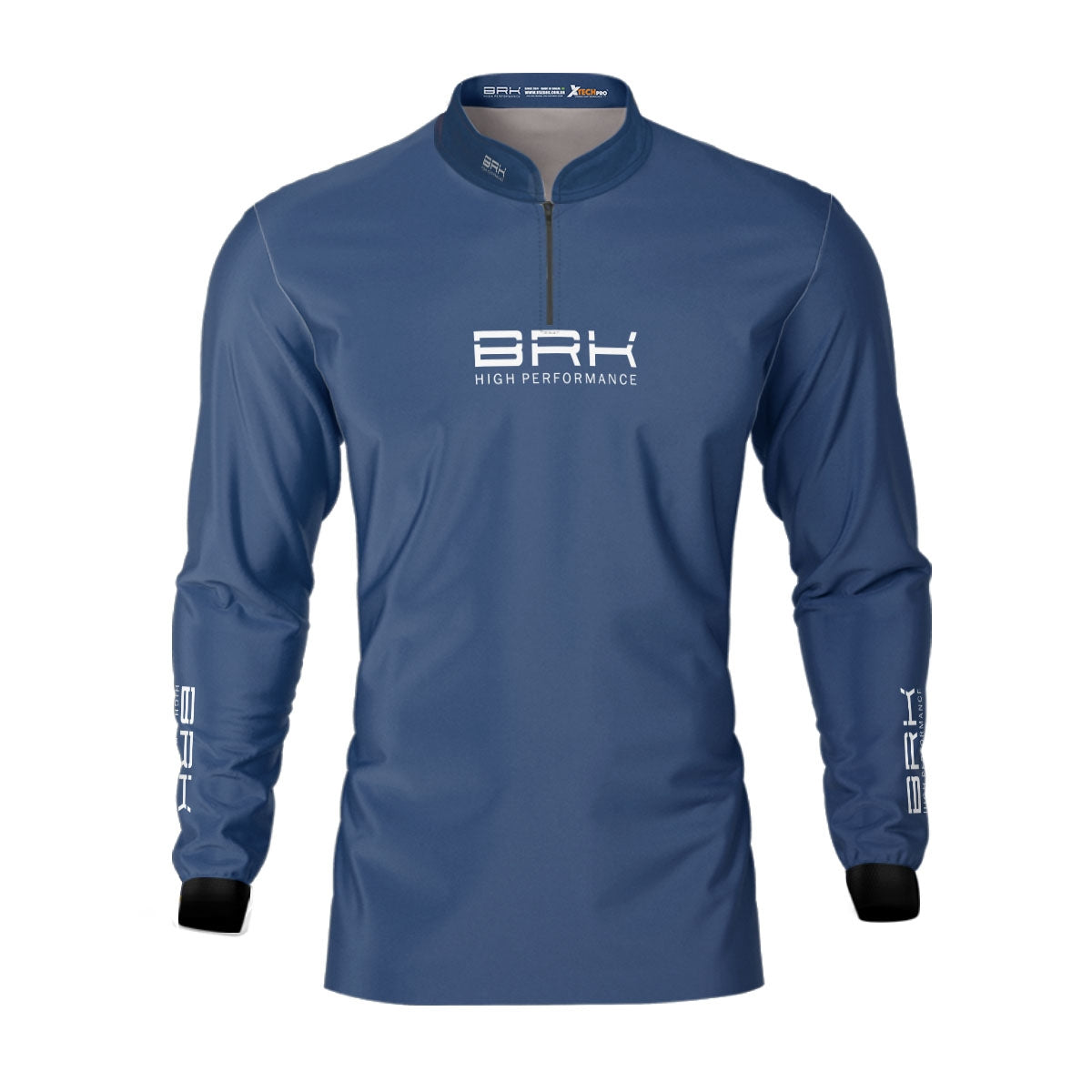 Camisa de Pesca Brk Offshore Gear Marlim Azul Escuro com Proteção Solar UV50+