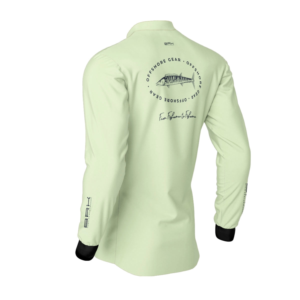 Camisa de Pesca Brk Offshore Gear Cavala Verde com Proteção Solar UV50+