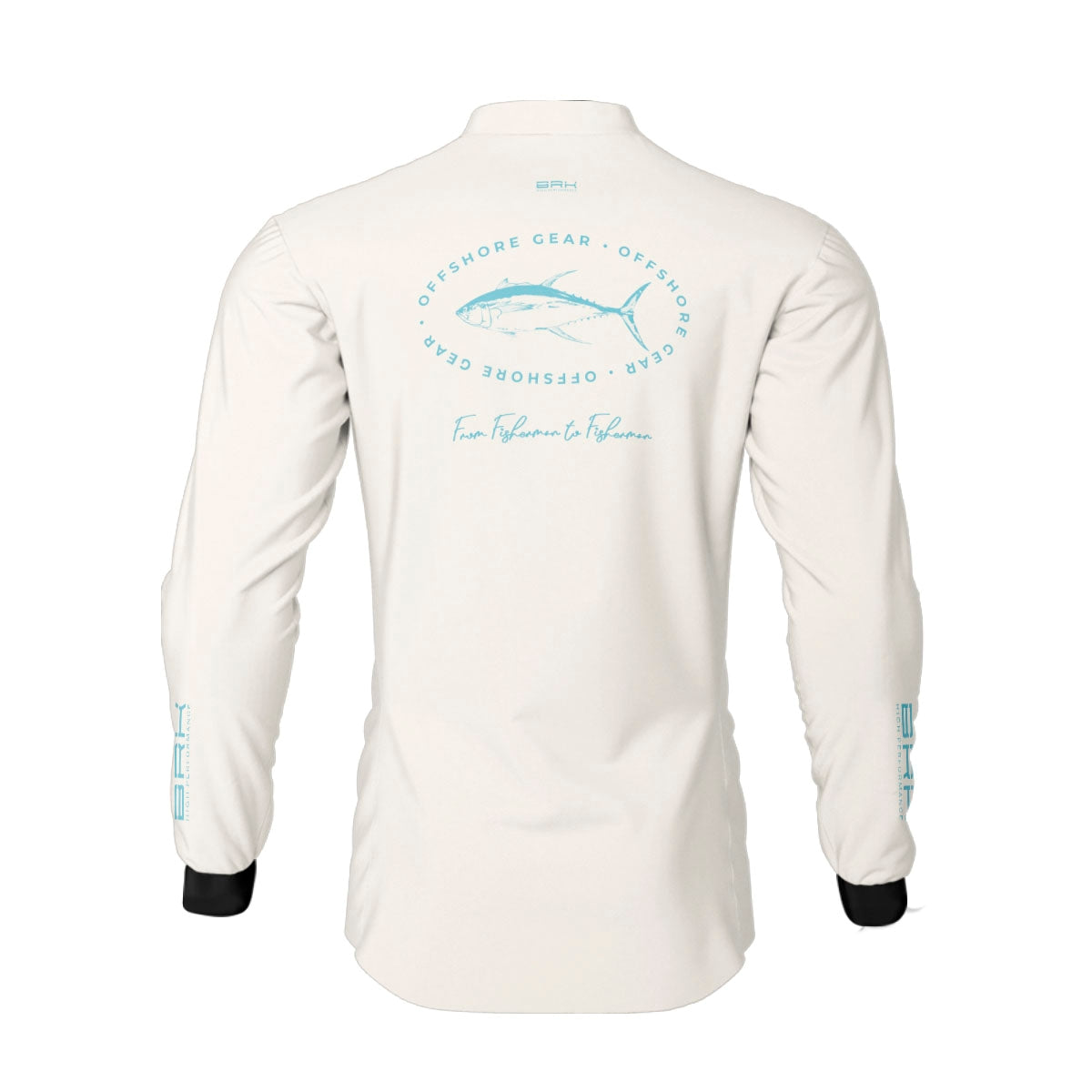 Camisa de Pesca Brk Offshore Gear Atum Branco com Proteção Solar UV50+