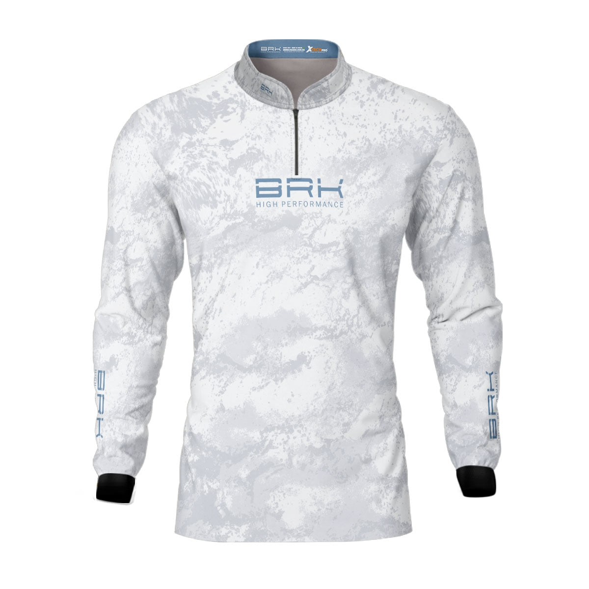 Camisa de Pesca Brk Camuflado Branco com Proteção Solar UV50+