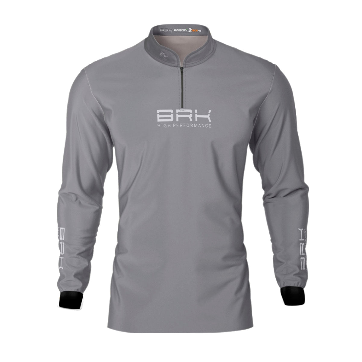 Camisa de Pesca Brk Offshore Gear Iscas Cinza com Proteção Solar UV50+