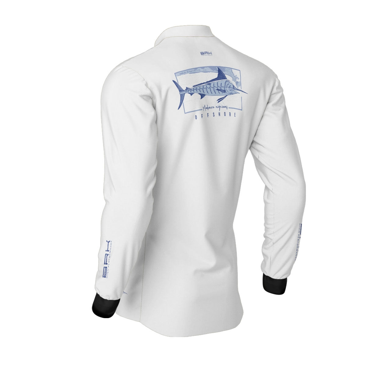 Camisa de Pesca Brk Marlim e Mapa Náutico com Proteção Solar UV50+