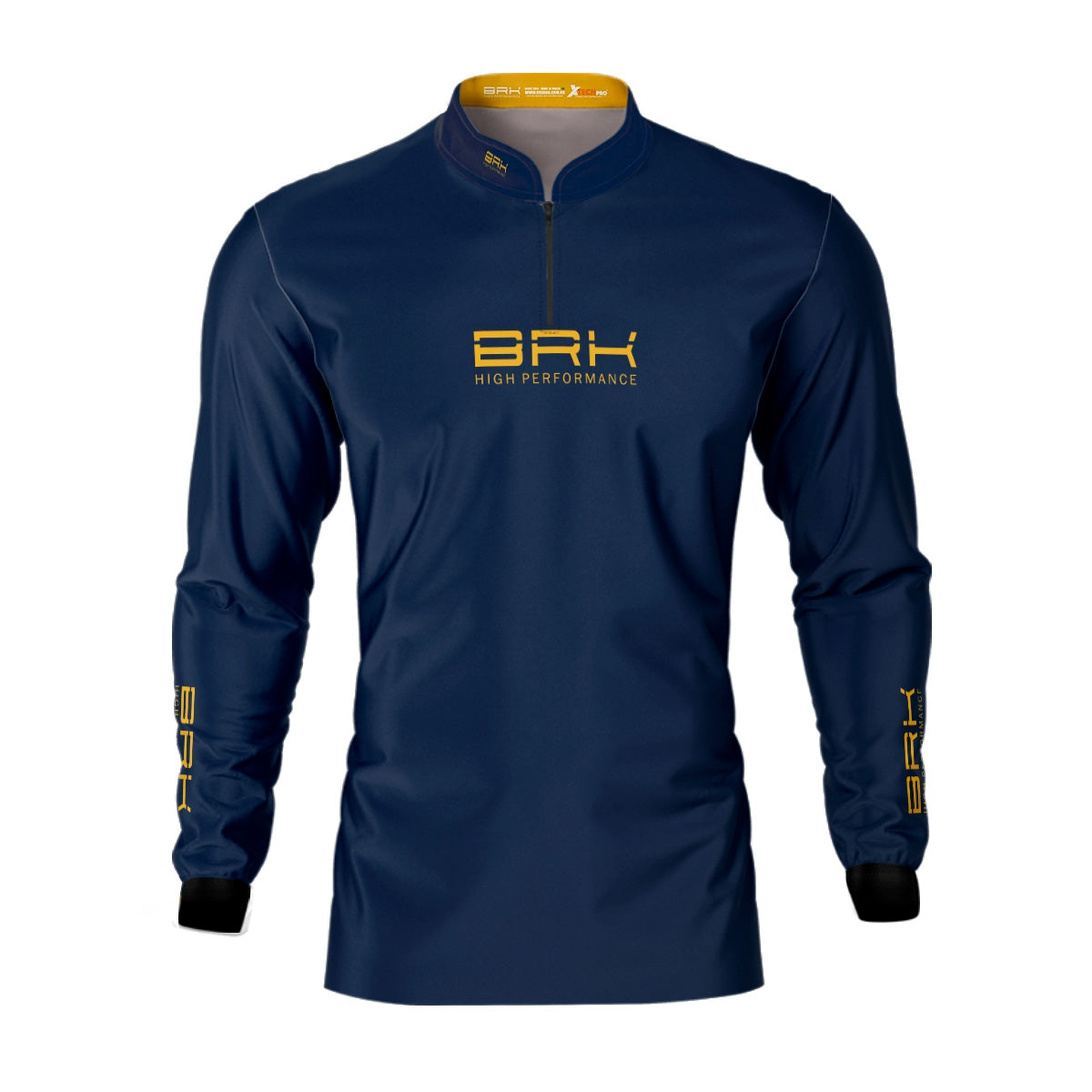 Camisa de Pesca Brk Fishing Club Amarelo com Proteção Solar UV50+