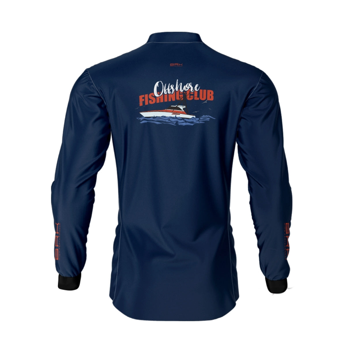 Camisa de Pesca Brk Fishing Club Vermelho com Proteção Solar UV50+
