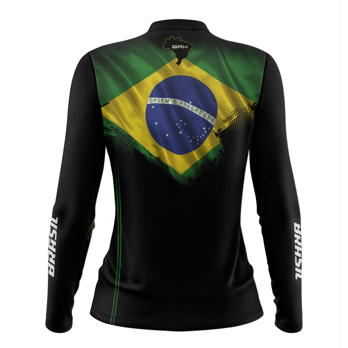 Camisa Agro Feminina Brk Bandeira do Brasil com Proteção Solar UV50+