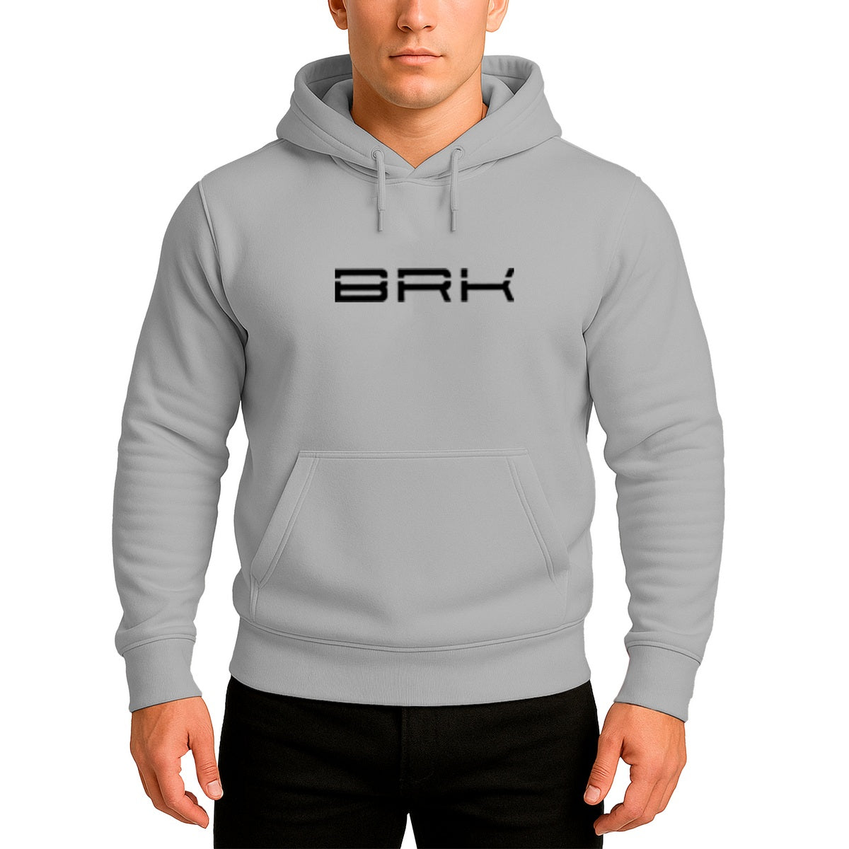 Moletom com Capuz Unissex Brk Max Cinza