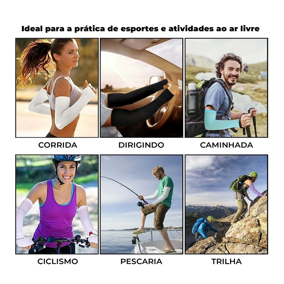 Manguito com Proteção UV50+ Branco