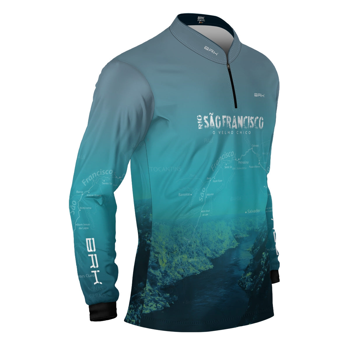 Camisa de Pesca Brk Rio São Francisco 02 com Proteção Solar UV50+