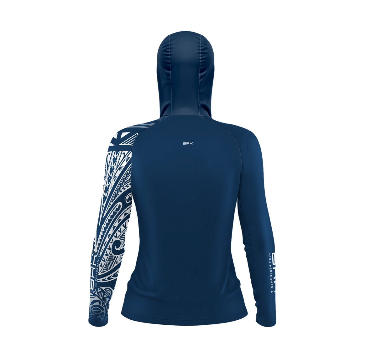 Camisa com Capuz Feminina Brk Maori Azul Marinho com Proteção Solar UV50+