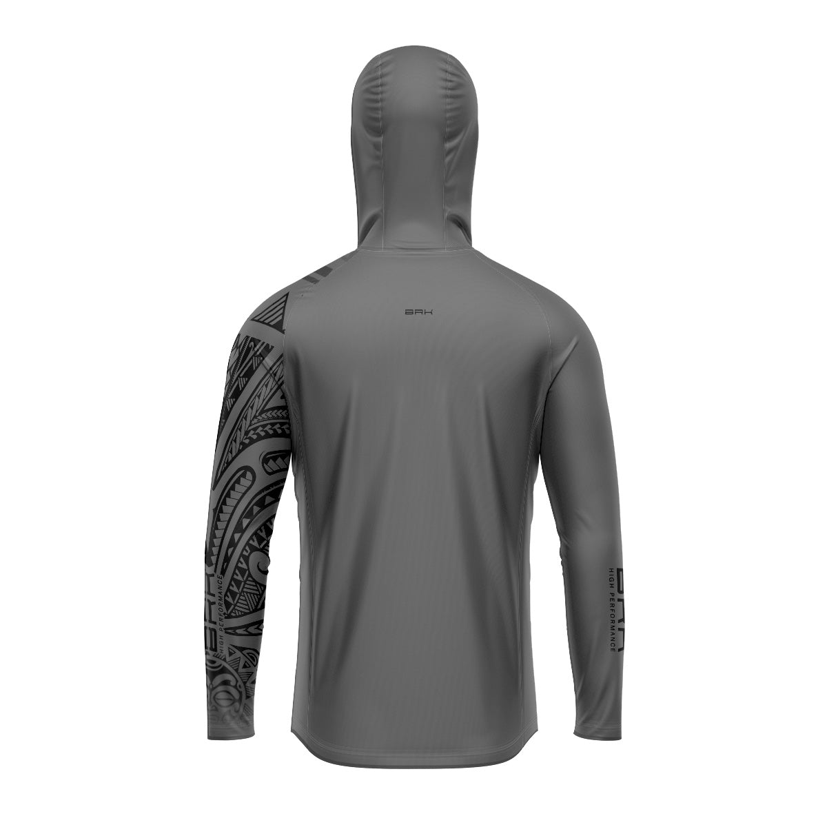 Camisa com Capuz Brk Maori Cinza com Preto com Proteção Solar UV50+