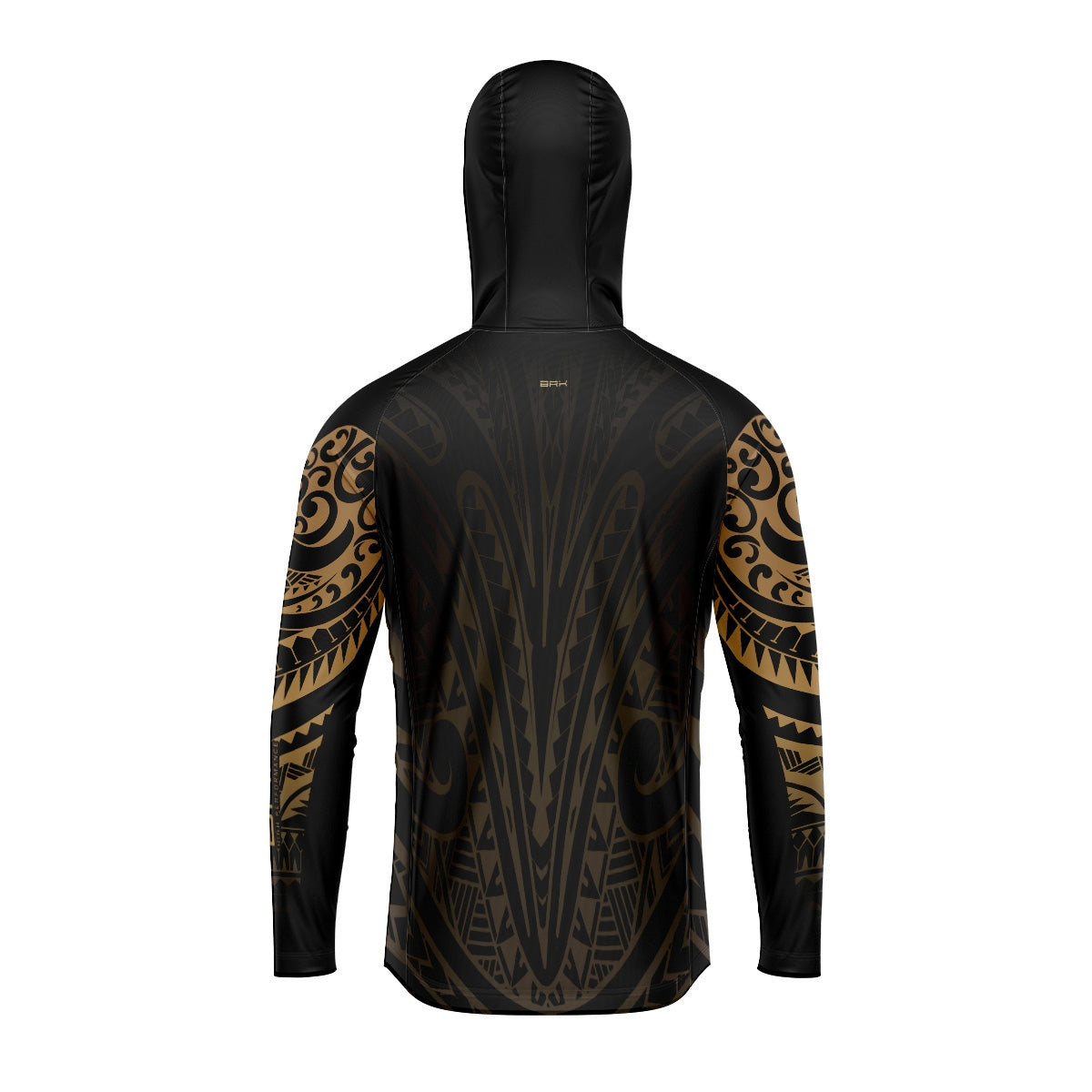 Camisa com Capuz Brk Maori Bege e Preto com Proteção Solar UV50+