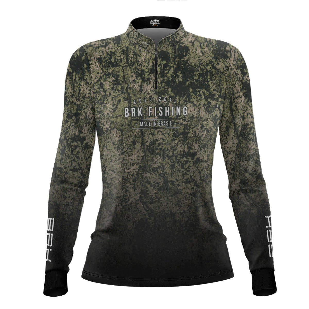 Camisa de Pesca Feminina Brk Camo Fishing com Proteção UV50+