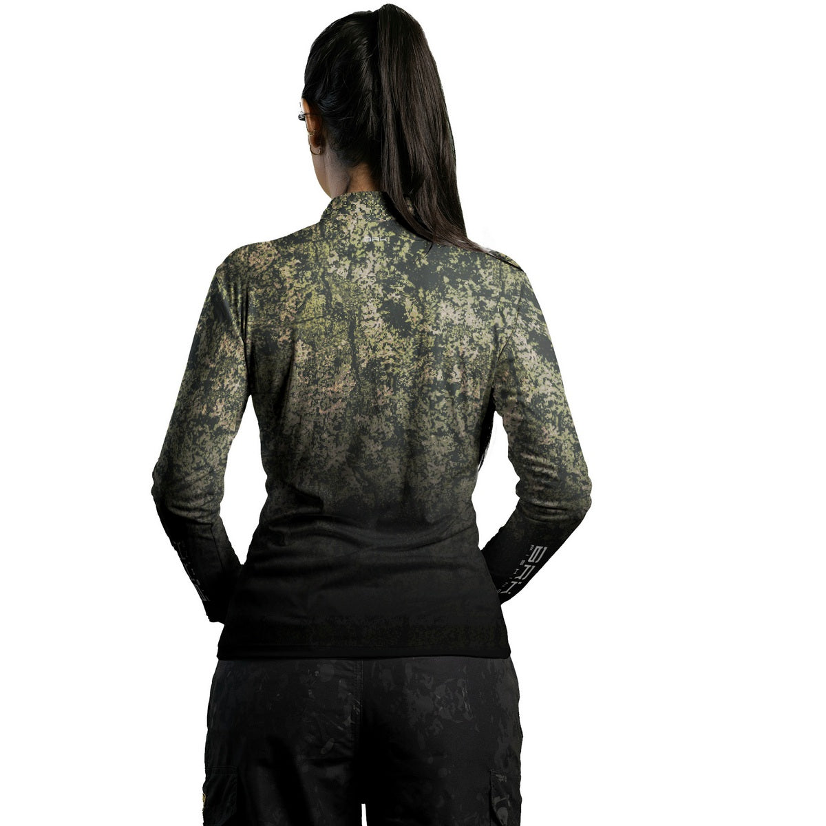 Camisa de Pesca Feminina Brk Camo Fishing com Proteção UV50+