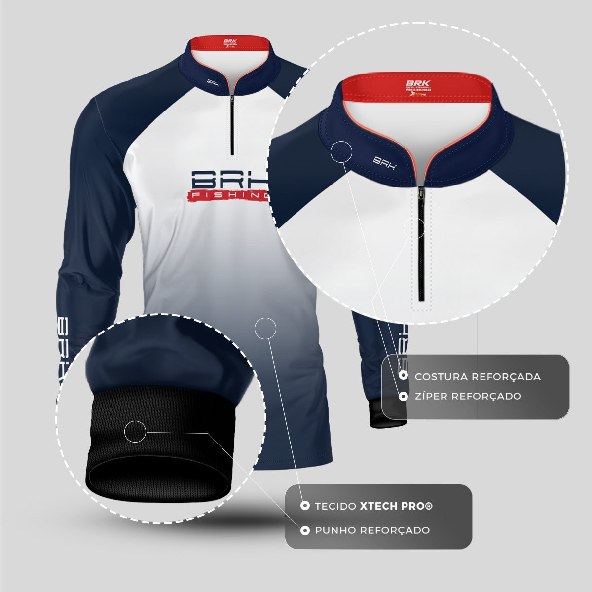 Camisa de Pesca Brk Tucunaré Born to Fish com Proteção UV50+