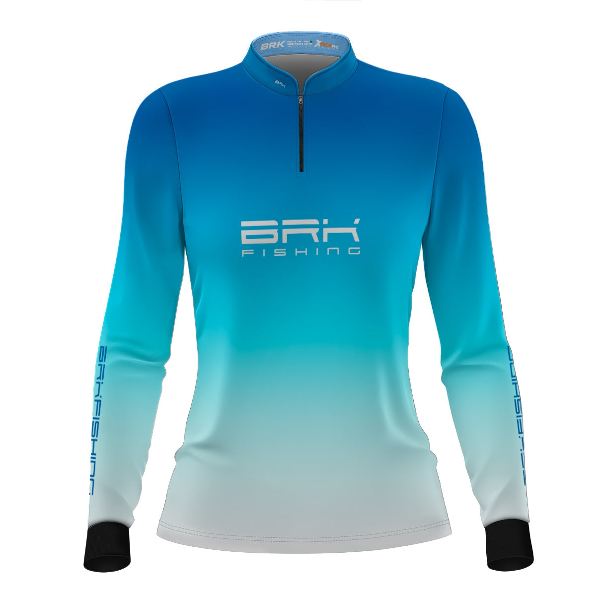 Camisa Feminina de Pesca  Brk Azul Degradê com UV50+