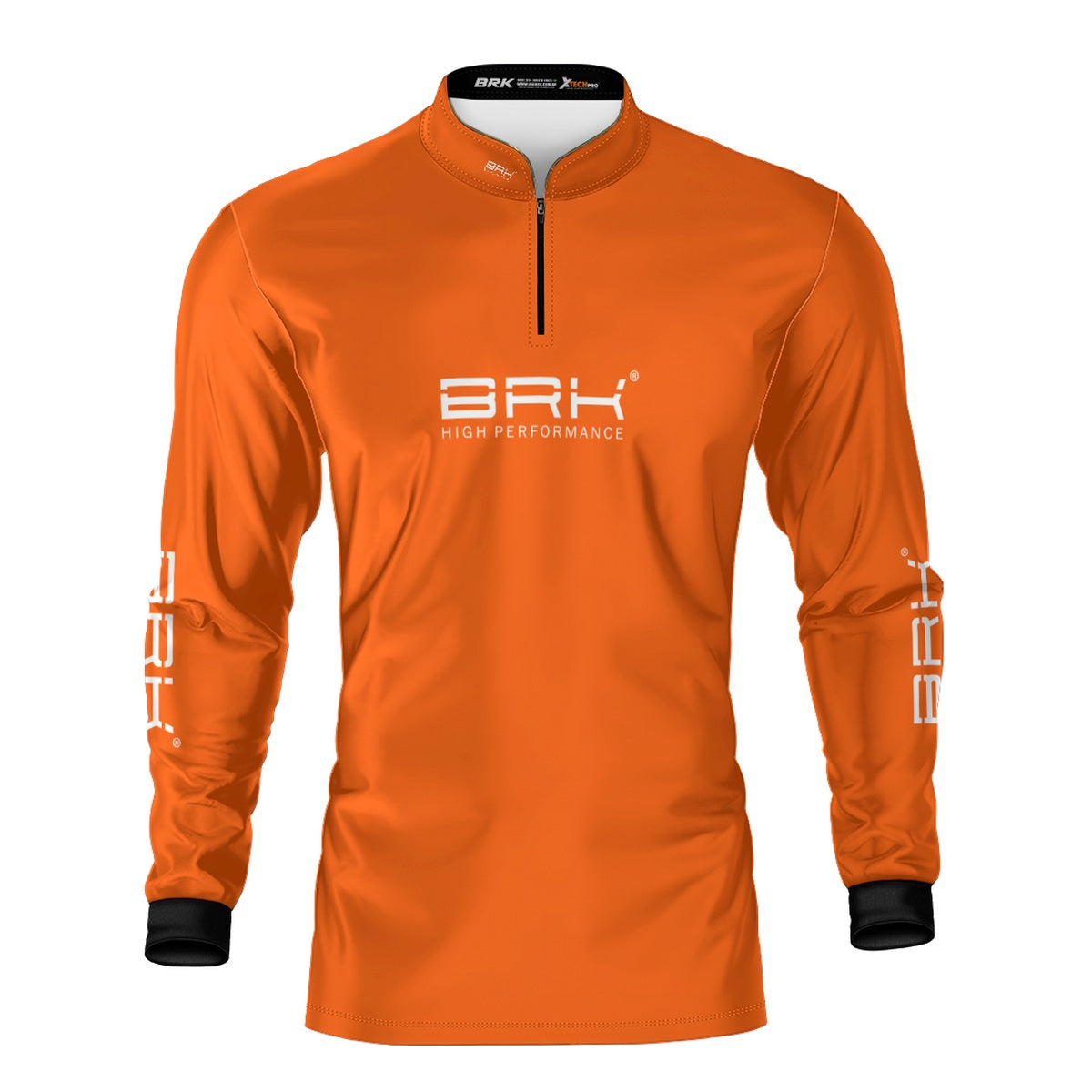 Camisa de Pesca Brk Básica Laranja com Proteção Solar UV50+