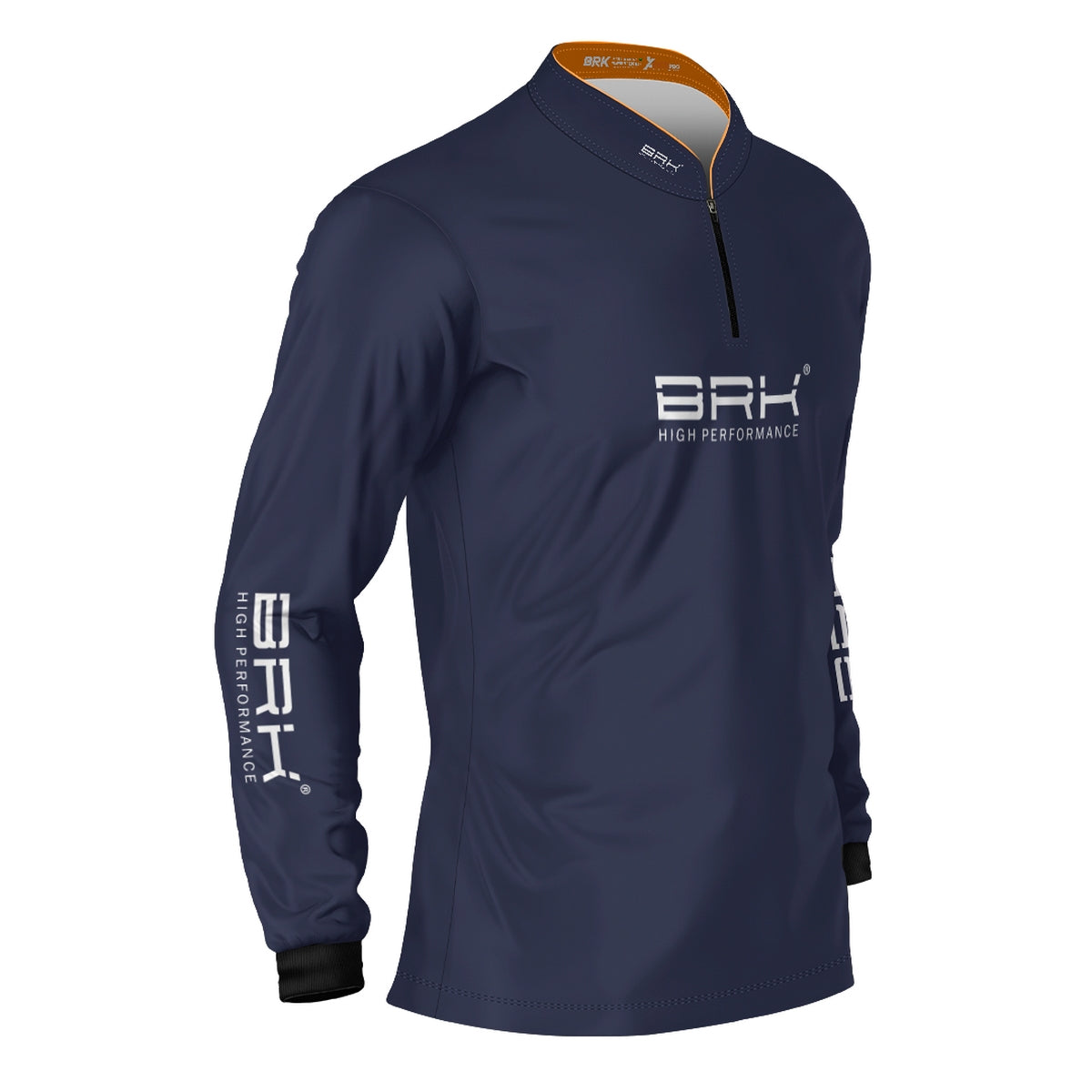 Camisa de Pesca Brk Básica Azul Marinho com Proteção Solar UV50+