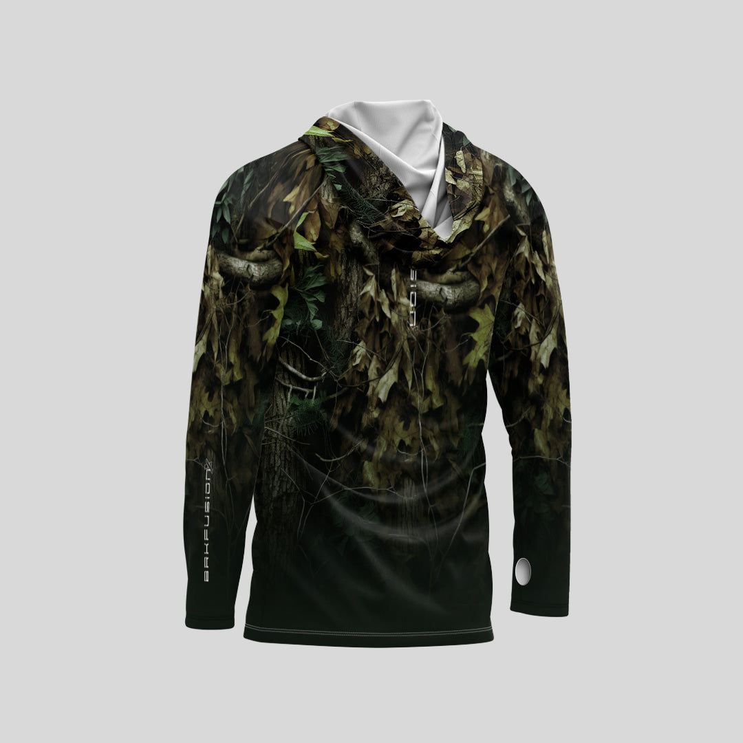 Camisa FusionX Brk Hunter Verde com Capuz e Proteção UV50+