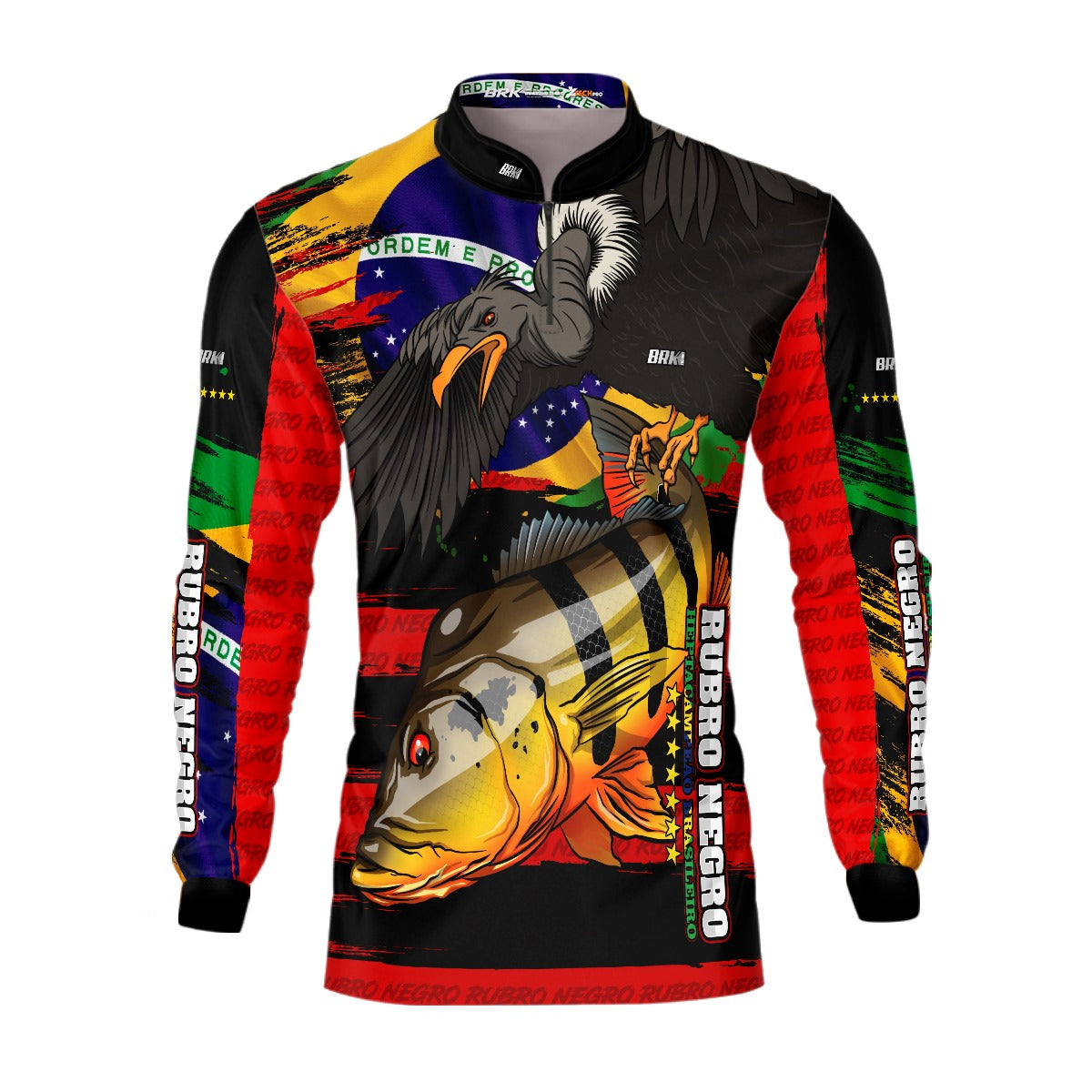 Camisa de Pesca Brk Tucunaré Açu  Futebol 90 com UV50+