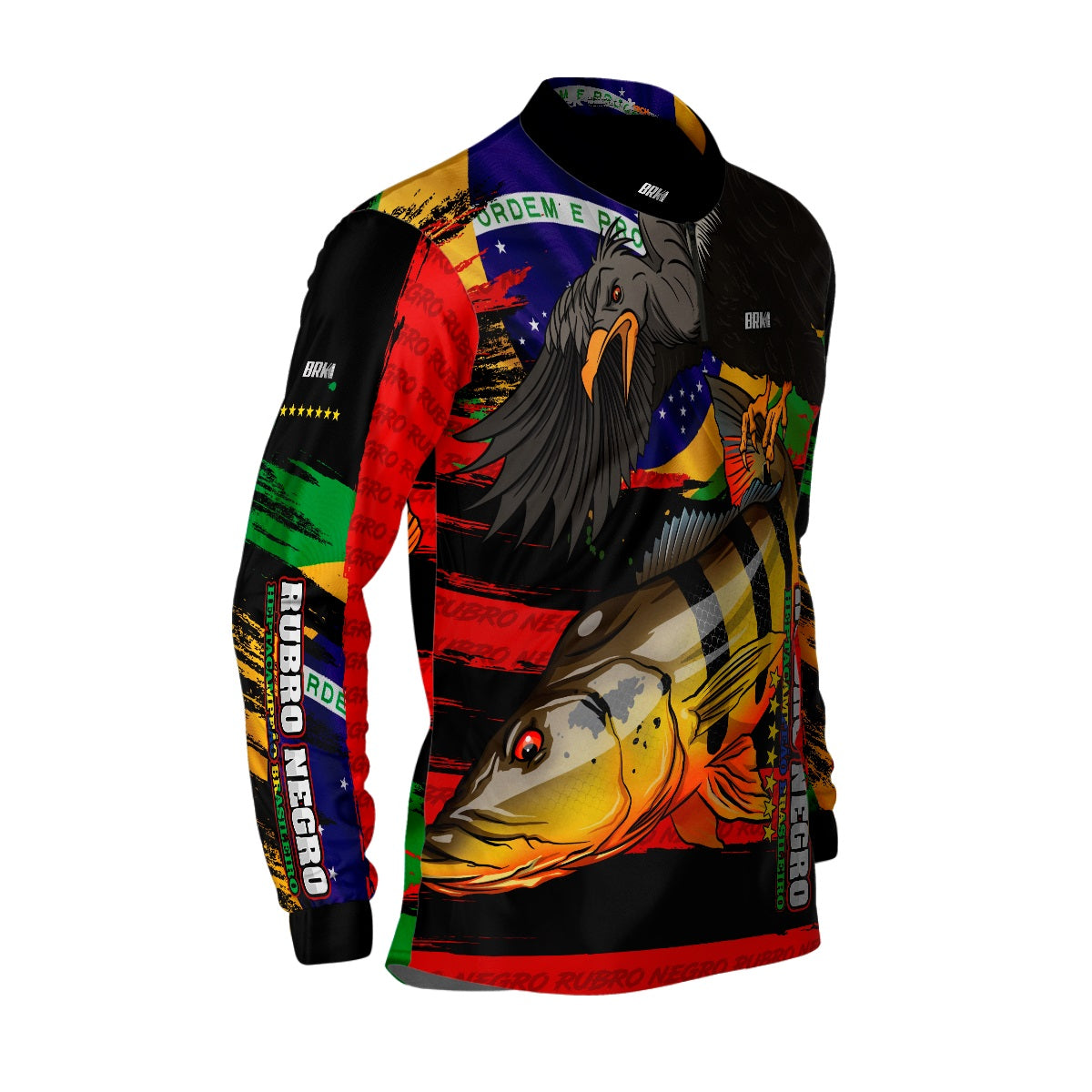 Camisa de Pesca Brk Tucunaré Açu  Futebol 90 com UV50+