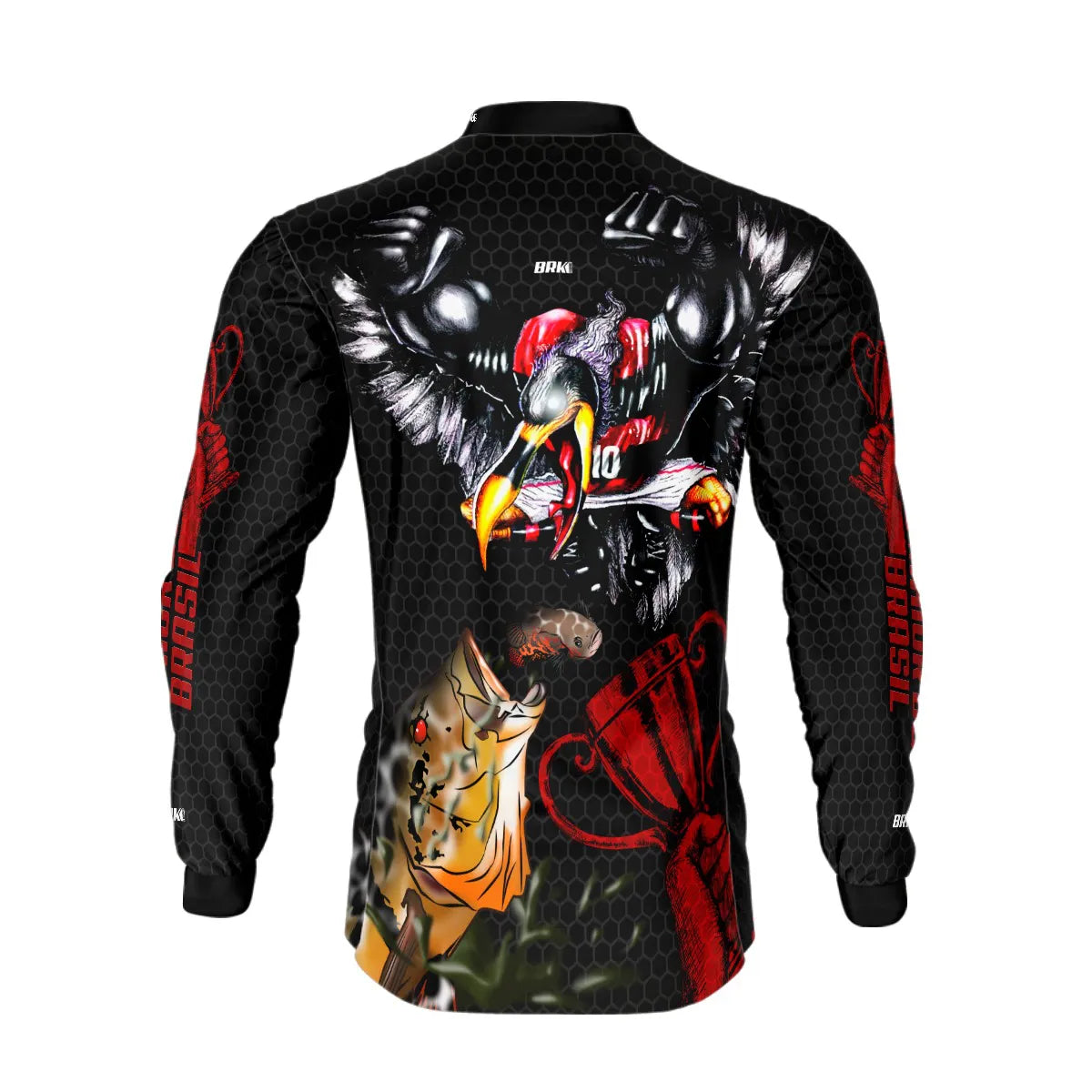 Camisa de Pesca Brk Tucunaré Açu Futebol 62 com UV50+