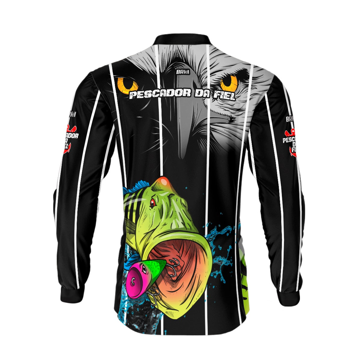 Camisa de Pesca Brk Tucunaré Azul Futebol 76 com UV50+