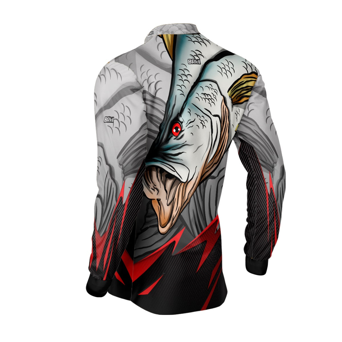Camisa de Pesca Brk Robalo Cinza com Proteção UV50+