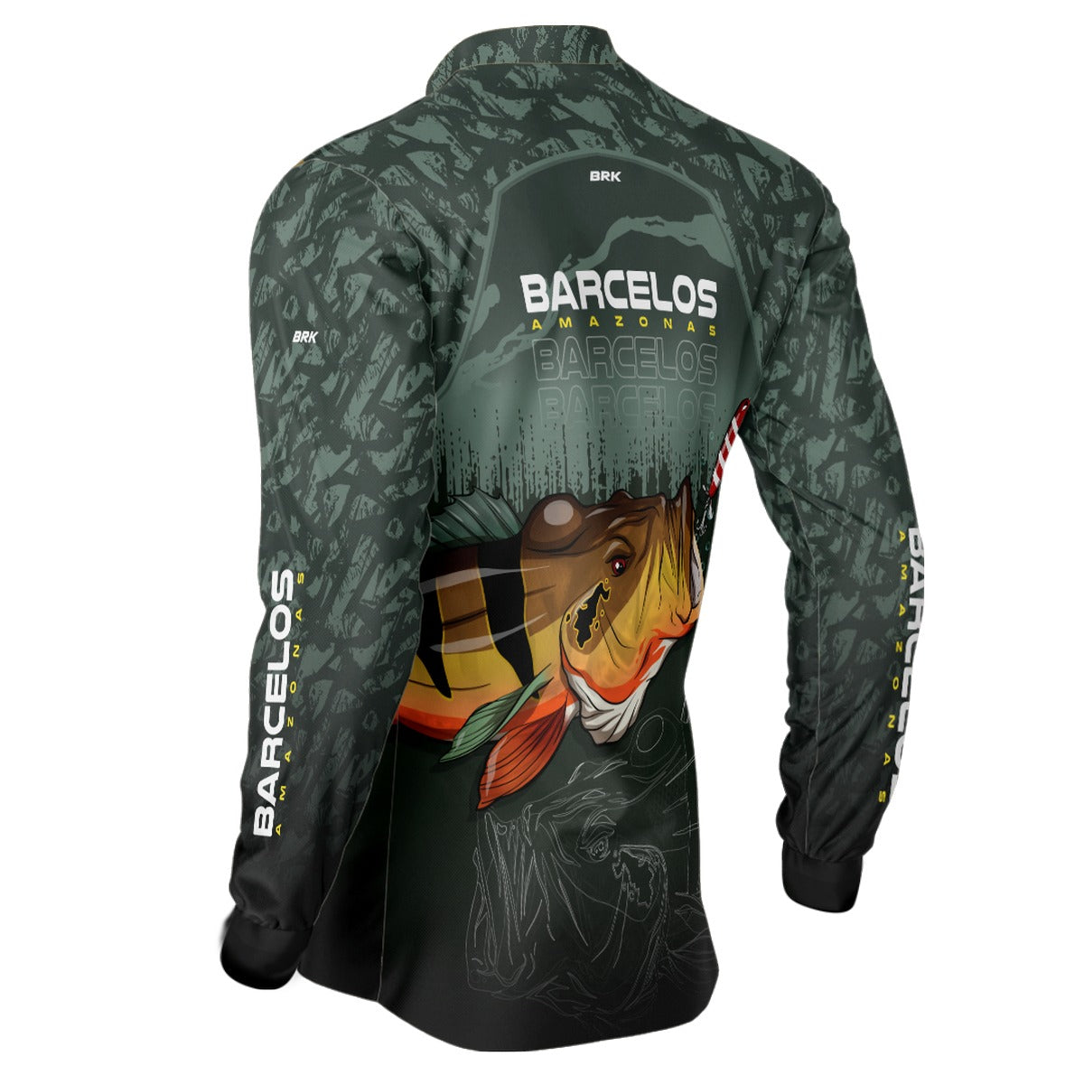 Camisa de Pesca Brk Barcelos Amazonas com UV50+