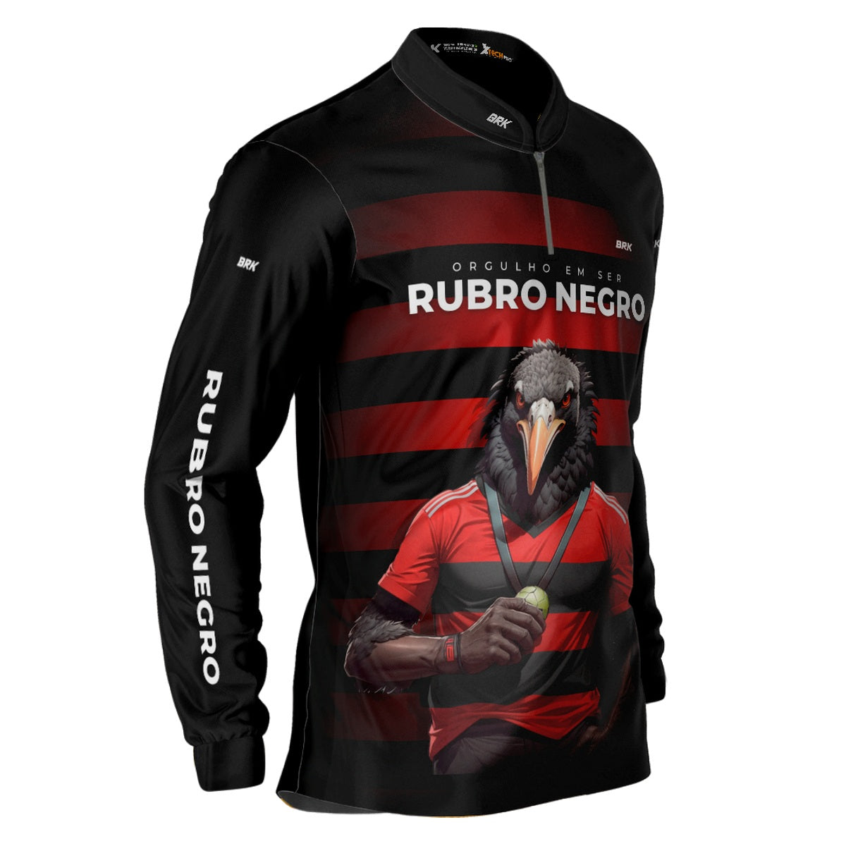 Camisa de Pesca Brk Orgulho de ser Rubro Negro com UV50+