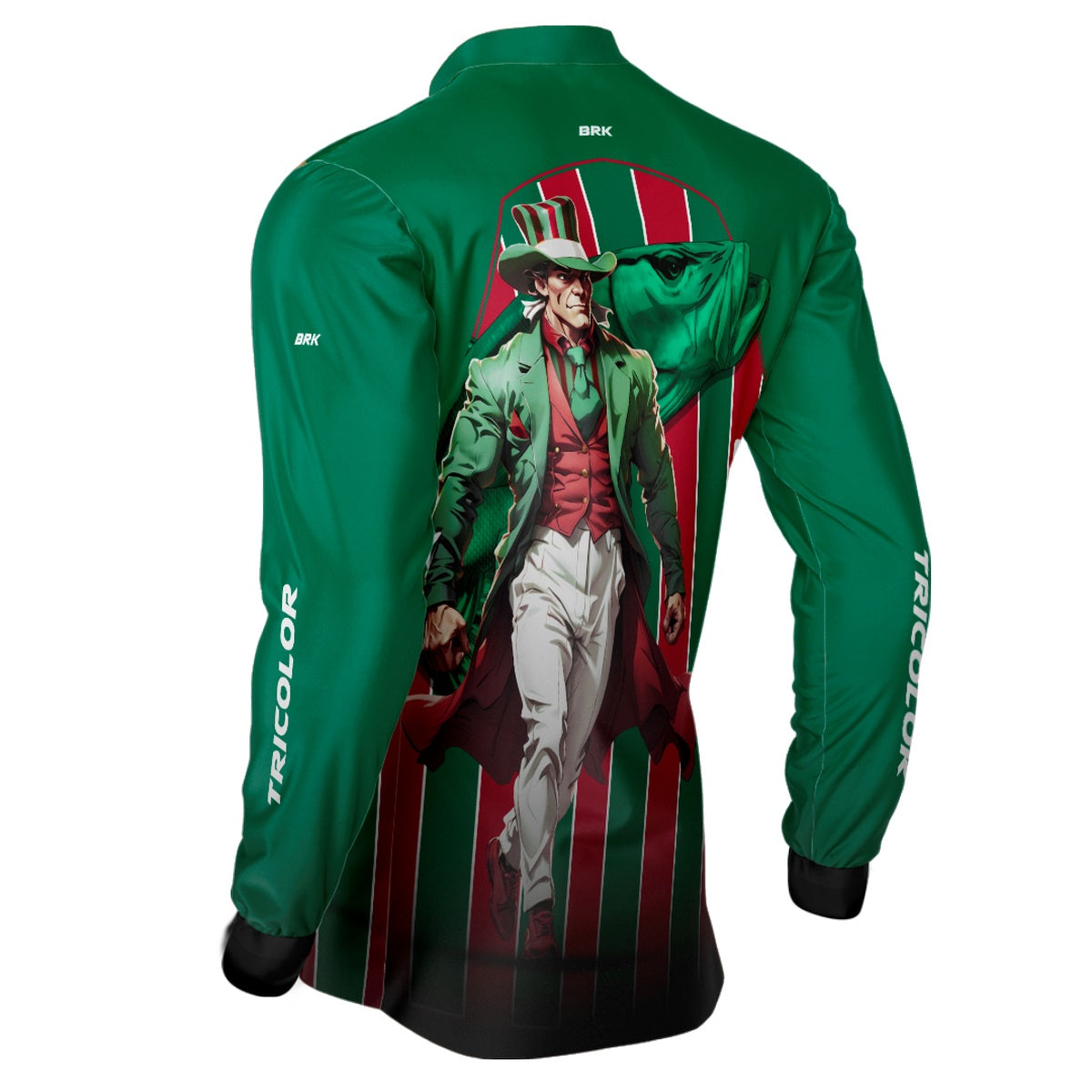 Camisa de Pesca Brk Fluzão Tricolor Carioca com UV50+