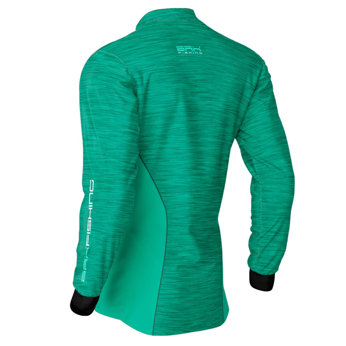 Camisa de Pesca Brk Fishing Verde Água Mesclado com UV50+