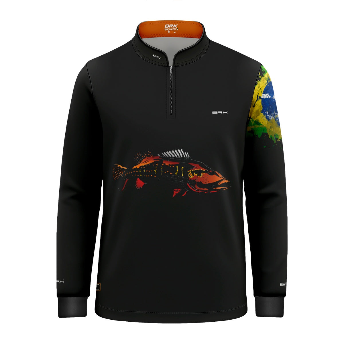 Camisa de Pesca Infantil Brk Tucunaré Açu Amazon com Proteção UV50+