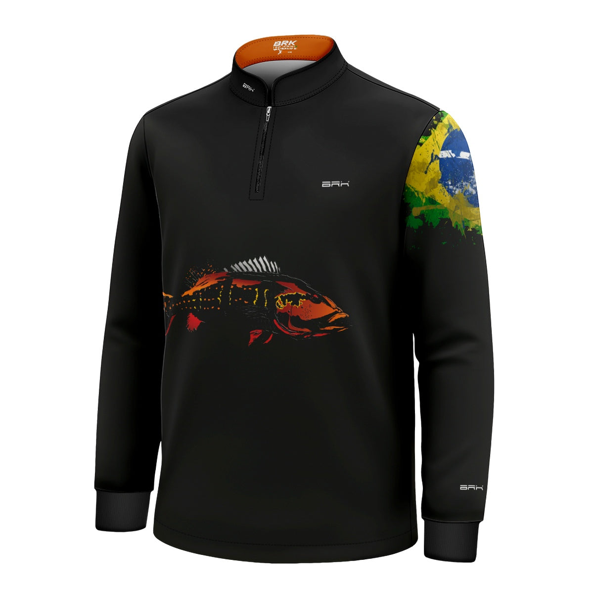 Camisa de Pesca Infantil Brk Tucunaré Açu Amazon com Proteção UV50+