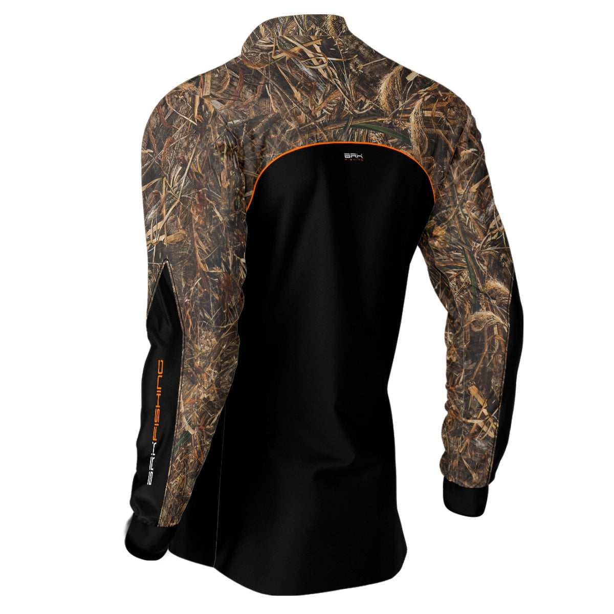Camisa de Pesca Brk Preta Real Tree com Proteção UV50+