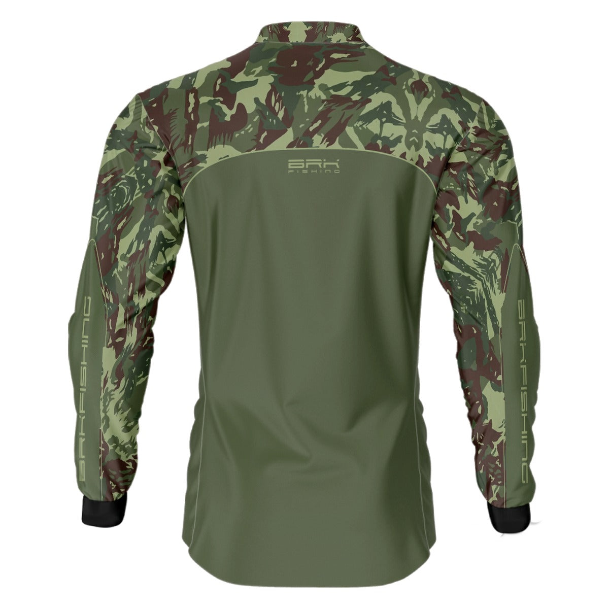 Camisa de Pesca Brk Verde Militar com Proteção UV50+