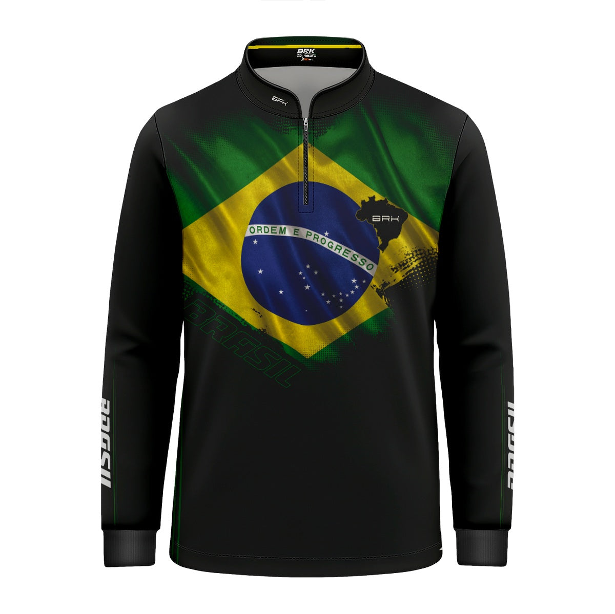 Camisa Agro Infantil Brk Bandeira do Brasil com Proteção Solar UV50+
