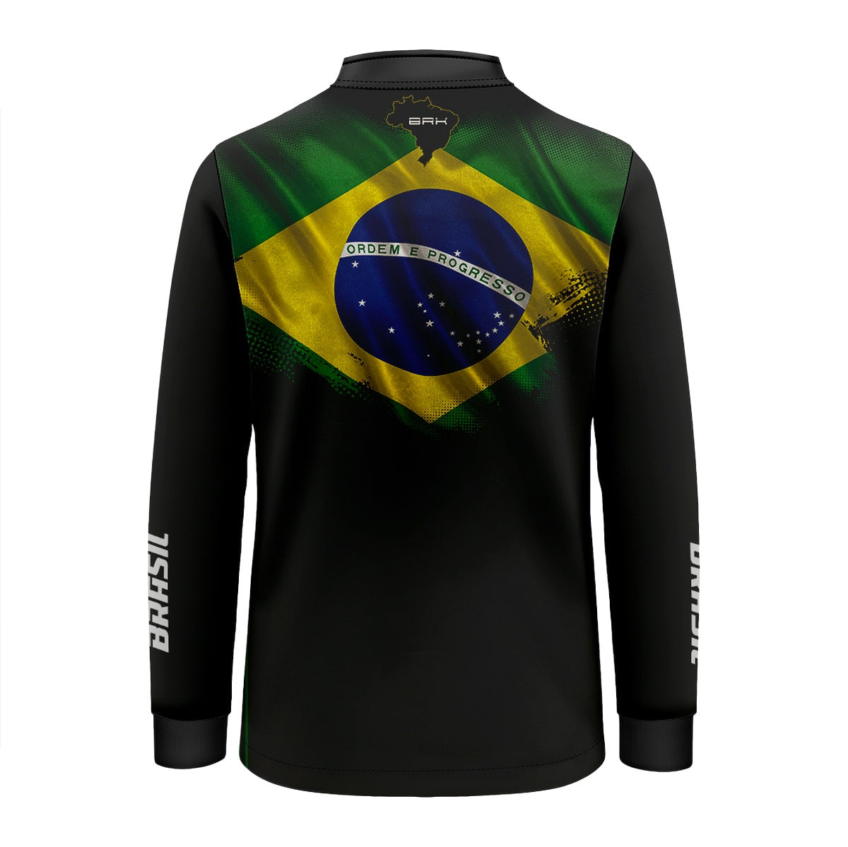 Camisa Agro Infantil Brk Bandeira do Brasil com Proteção Solar UV50+
