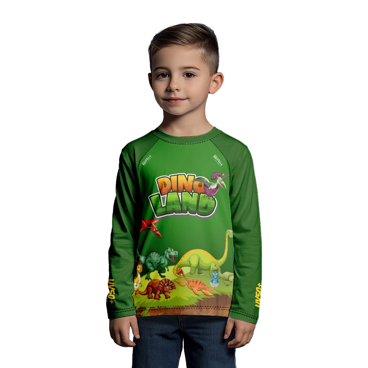 Camisa de Pesca Kids Brk Dino Land com Proteção UV50