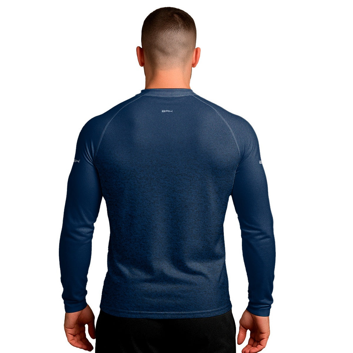 Camisa Segunda Pele Brk Clean Mescla Azul Escuro com Proteção UV50