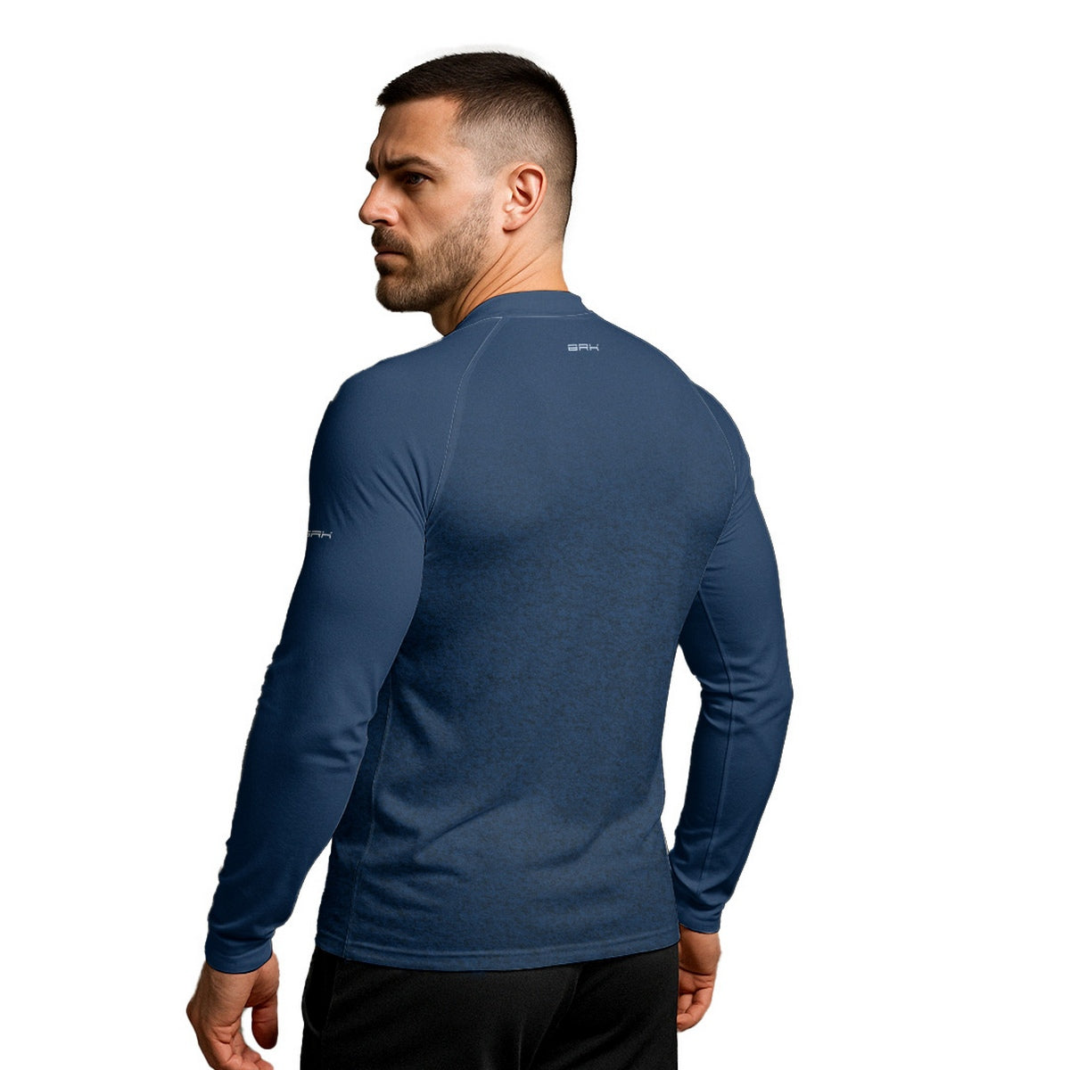 Camisa Segunda Pele Brk Clean Mescla Azul Escuro com Proteção UV50