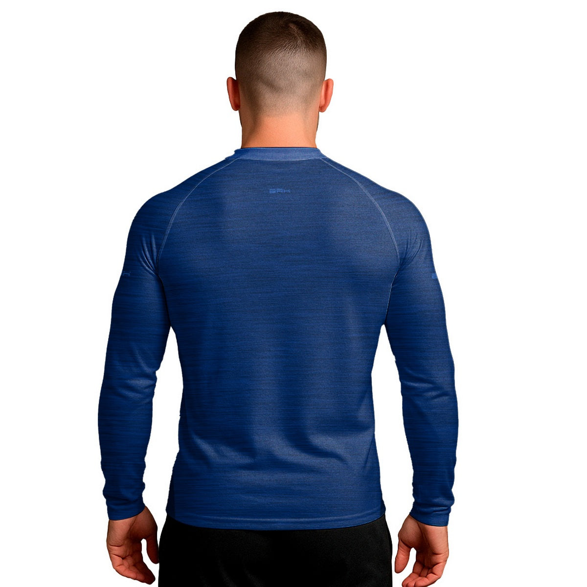 Camisa Segunda Pele Brk Clean Mescla Azul Royal com Proteção UV50